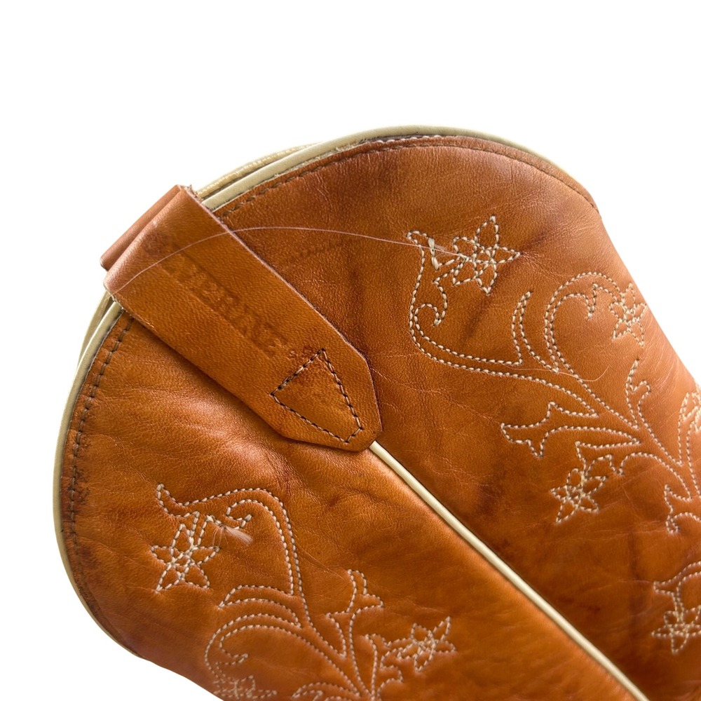 Wolverine Womens Tan Leather Western Heeled Boots - Picture 11 of 11
